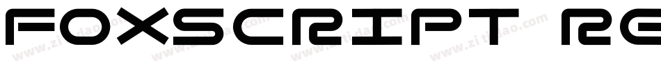 Foxscript Regular字体转换